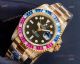 Swiss Replica Gold Rolex GMT Saru Rainbow Diamond Automatic Watch (2)_th.jpg